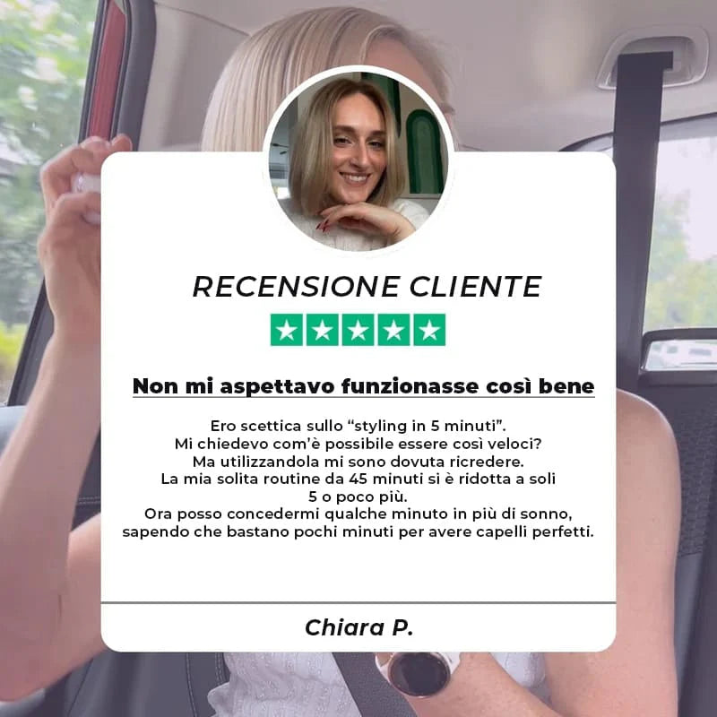 HairGo® - Spazzola Lisciante Riscaldata - Portatile & Senza Fili